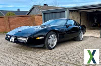 Foto orig. Zustand 1990 Corvette C4 schwarz H-Zulassung TAGA 5,7