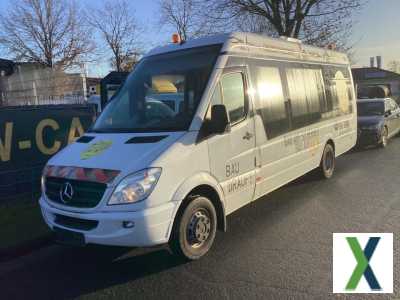 Foto 16 Sitzer Mercedes 516 Sprinter EVOBUS Automatik Klima Dachklima Bustüren 1. Hand Scheckheft Diesel